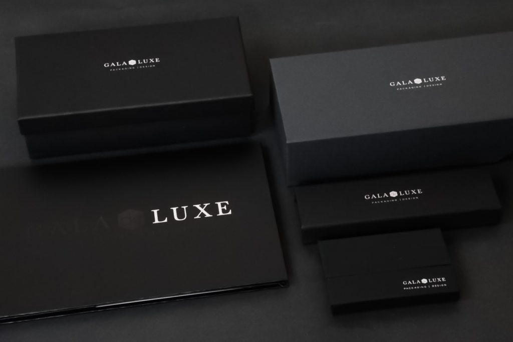 GALA de LUXE Luxury Packaging Samples